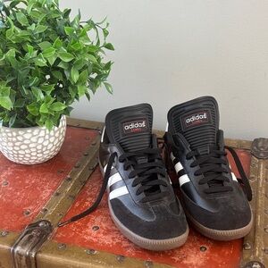 Adidas Men's Black and White Samba - Never worn